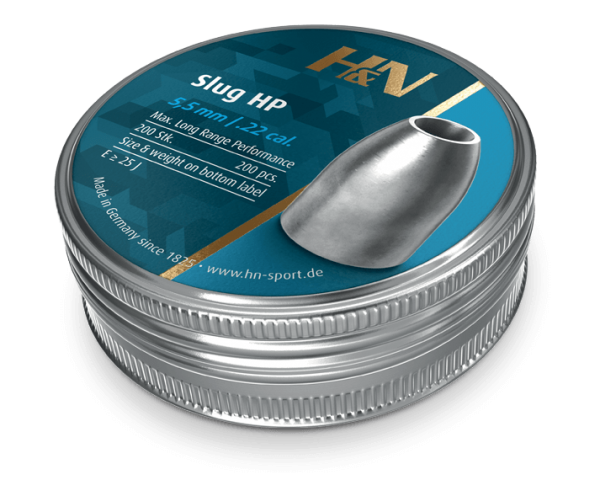 thumbnail image 2 of H&N Slug HP .22 Caliber (5.5mm) Hollow Point Airgun Pellets – 200 Count, Made In Germany 2 of 3